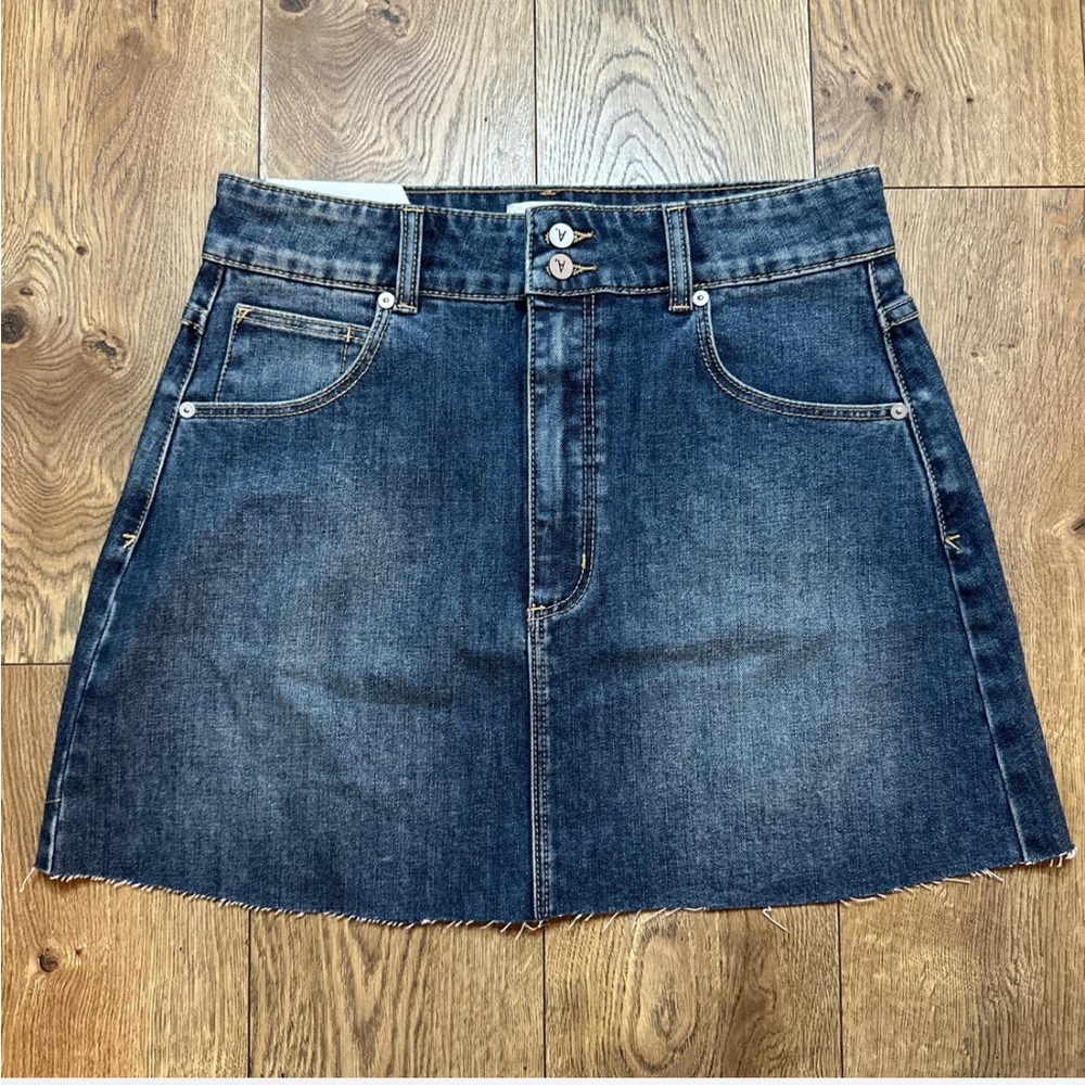 Aline mini skirt in indigo blue